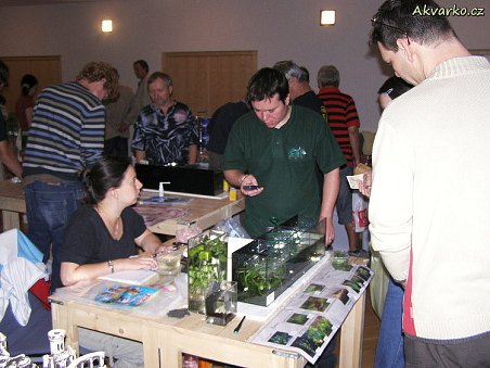 Jiří Libus a krevety s rostlinkama.