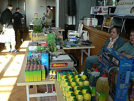 Stánek firmy Akvárius Minařík