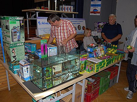 Minaříkovi a jejich akva stánek.